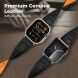 Ремешок для часов AHASTYLE Signature Touch для Apple Watch 46 / 45 / 44 / SE 44 / 42 (Series 1-3) / Ultra / Ultra 2 / Ultra 3 - Black / Orange (364538OB). Фото 4 из 8