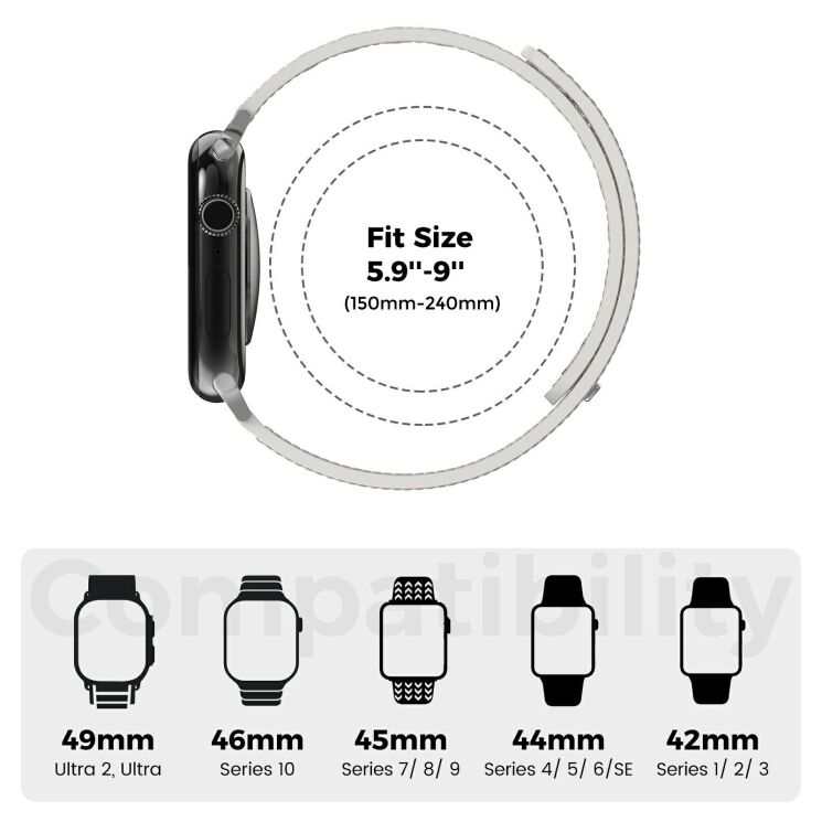 Ремешок для часов AHASTYLE Signature Touch для Apple Watch 46 / 45 / 44 / SE 44 / 42 (Series 1-3) / Ultra / Ultra 2 / Ultra 3 - Black / Orange (364538OB) Ремешок для часов AHASTYLE Signature Touch для Apple Watch 46 / 45 / 44 / SE 44 / 42 (Series 1-3) / Ultra / Ultra 2 / Ultra 3 - Black / Orange: фото 8 из 8
