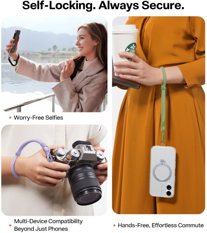 Ремешок для смартфона TORRAS LoopGo Flex Wrist - Blue: фото 2 из 7