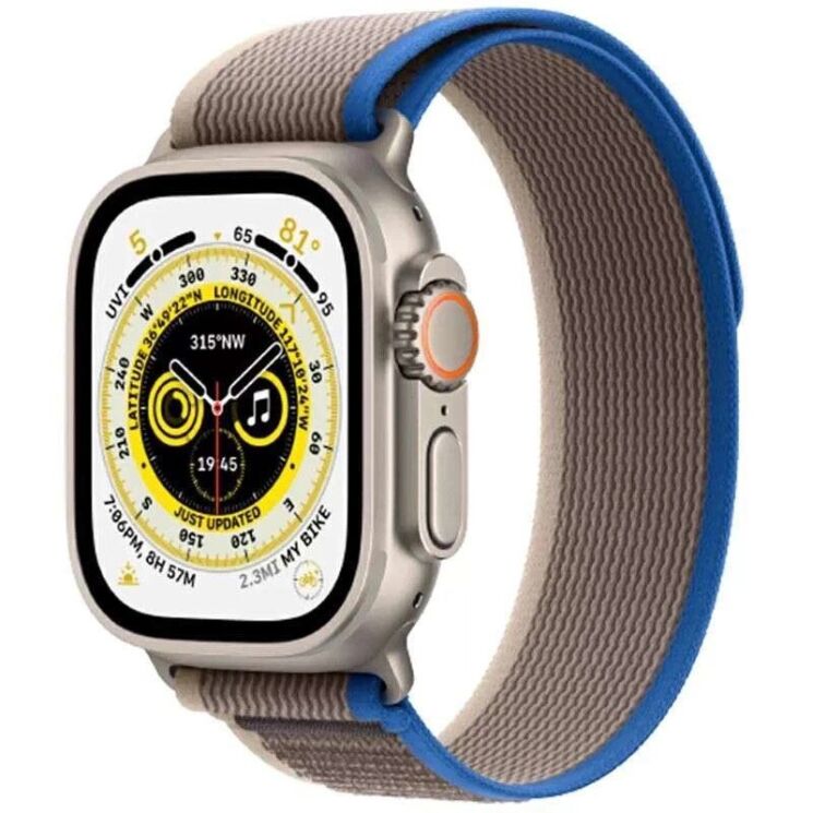 Ремінець Hoco WA14 для Apple Watch 42 (Series 10) / 41 / 40 / SE 40 / 38 - Blue / Gray: фото 2 з 7