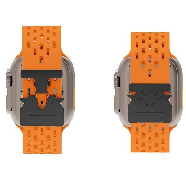 Ремешок KALEBOL Astra Strap для Apple Watch 46 / 45 / 44 / SE 44 / 42 (Series 1-3) / Ultra / Ultra 2 - Orange: фото 5 из 9