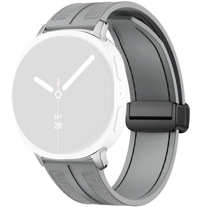 Ремешок KALEBOL Magnetic Nylon Band для Samsung Galaxy Watch 8 (40/44mm) / 8 Classic - Grey: фото 1 из 6