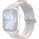 Ремінець Reframe Sport Linear для Apple Watch 46 / 45 / 44 / SE 44 / 42 (Series 1-3) / Ultra / Ultra 2 / Ultra 3 - White / Orange (371860WO). Фото 1 з 5