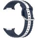 Ремінець Reframe Vertical Strip для Samsung Galaxy Watch 8 (40/44mm) / 8 Classic / Ultra (2025) - Midnight Blue / White (384002LW). Фото 1 з 5