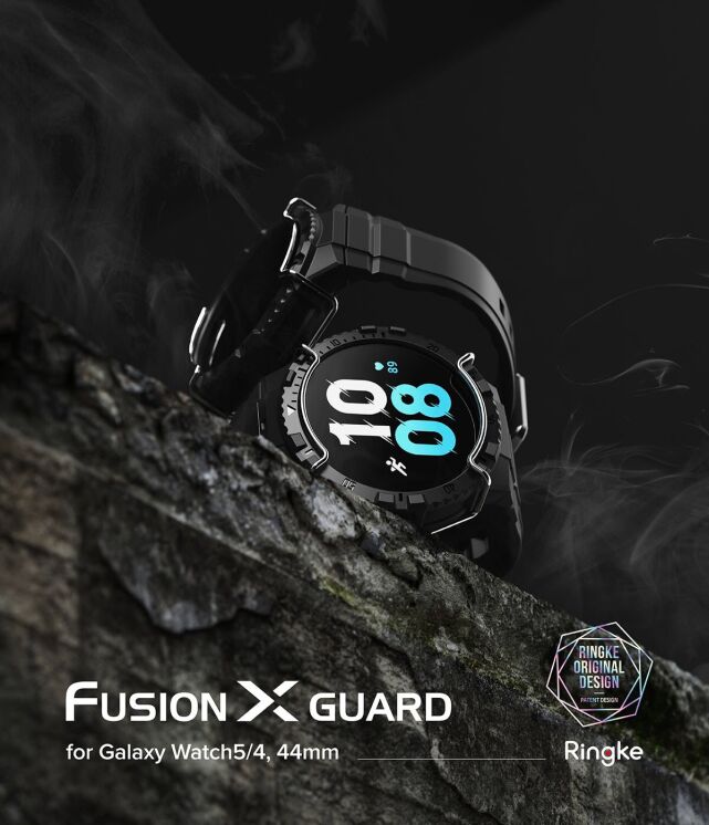 Ремешок RINGKE Fusion X Guard для Samsung Galaxy Watch 4 / 5 (44mm) - Black: фото 2 из 16