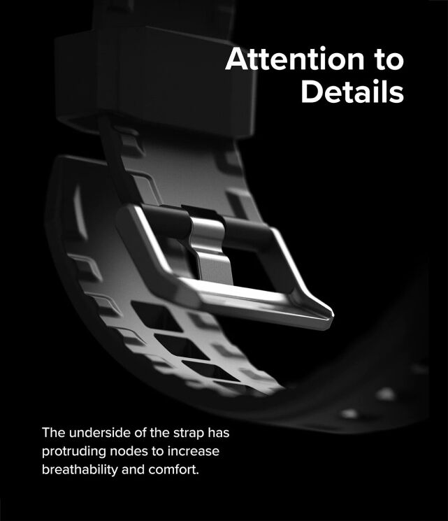 Ремешок RINGKE Fusion X Guard для Samsung Galaxy Watch 4 / 5 (44mm) - Black: фото 12 из 16