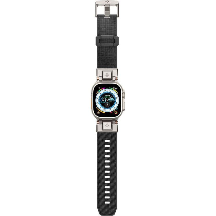 Ремешок Spigen (SGP) DuraPro Armor для Apple Watch 46 / 45 / 44 / SE 44 / 42 (Series 1-3) / Ultra / Ultra 2 - Black: фото 8 из 15