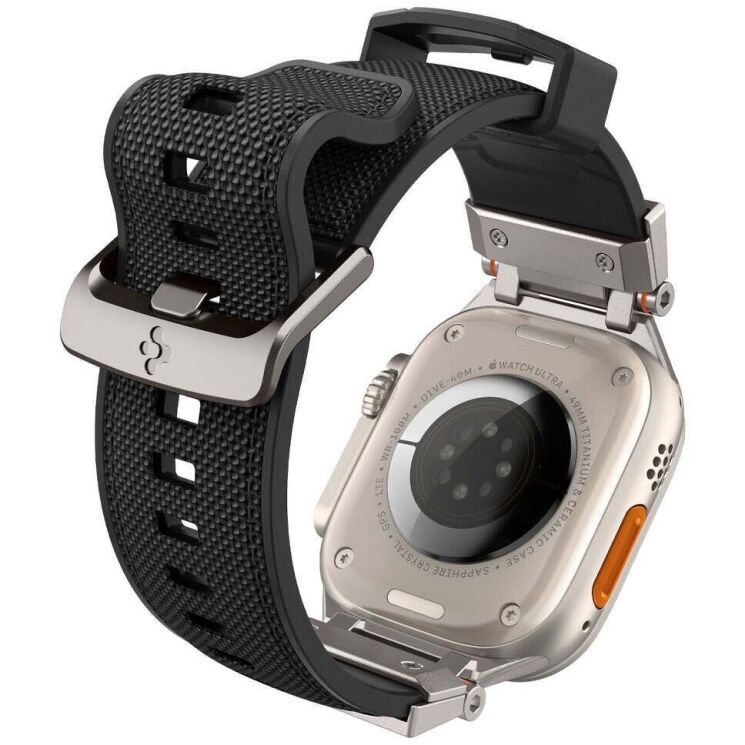 Ремешок Spigen (SGP) DuraPro Armor для Apple Watch 46 / 45 / 44 / SE 44 / 42 (Series 1-3) / Ultra / Ultra 2 - Black: фото 6 из 15
