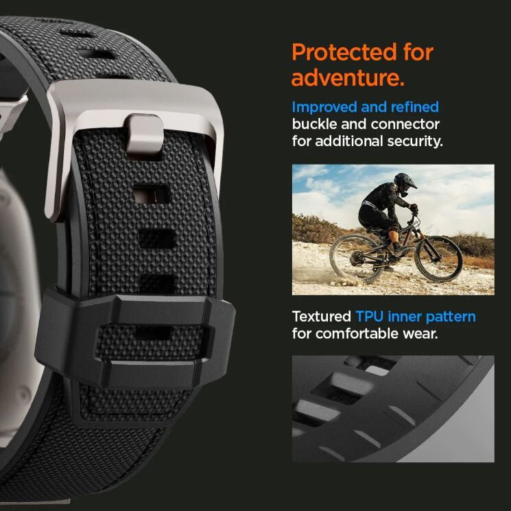 Ремешок Spigen (SGP) DuraPro Armor для Apple Watch 46 / 45 / 44 / SE 44 / 42 (Series 1-3) / Ultra / Ultra 2 - Grey: фото 14 из 16
