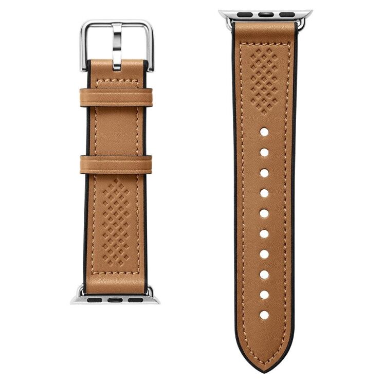 Ремінець Spigen (SGP) Retro Fit для Apple Watch 46 / 45 / 44 / SE 44 / 42 (Series 1-3) / Ultra / Ultra 2 - Brown: фото 5 з 12