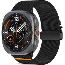 Ремешок Tech-Protect Nylon Clasp для Samsung Galaxy Watch Ultra 2/ Ultra / Ultra (2025)- 5906302325795  Black: фото 1 из 9