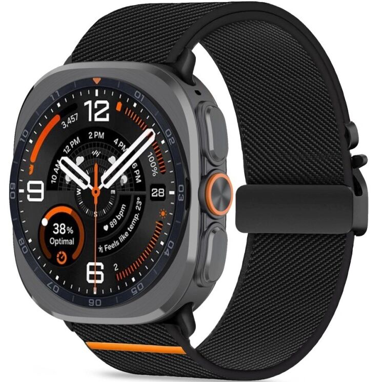 Ремешок Tech-Protect Nylon Clasp для Samsung Galaxy Watch Ultra 2/ Ultra / Ultra (2025)- 5906302325795  Black: фото 1 из 9