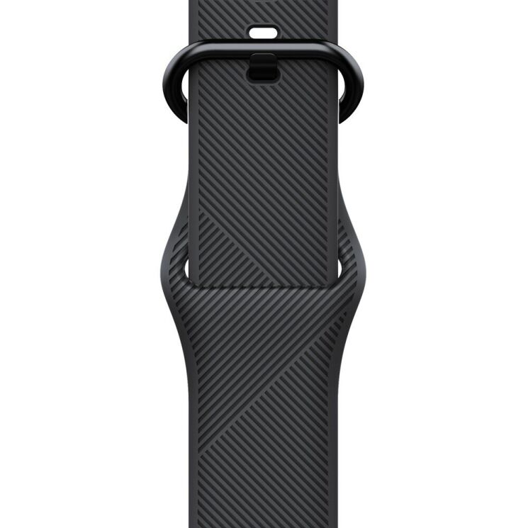 Ремінець UniCase Twill Texture Strap для Apple Watch 42 (Series 10/11) / 41 / 40 / SE 40 / 38 - Black: фото 4 з 7