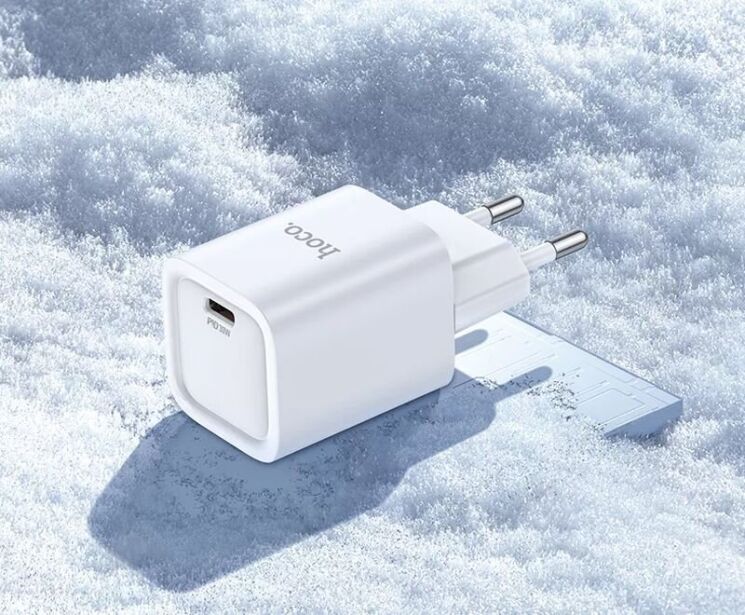 Сетевое зарядное устройство Hoco C148A PD30W (3A) - White: фото 8 из 8