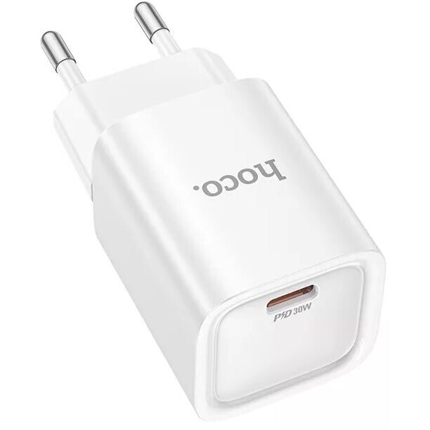 Сетевое зарядное устройство Hoco C148A PD30W (3A) - White: фото 4 из 8