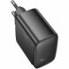 Сетевое зарядное устройство Hoco CS63A Bright PD65W (USB + Type-C) - Black (960209B). Фото 4 из 5