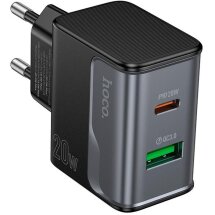 Сетевое зарядное устройство Hoco CS71A PD20W + QC3.0 - Black: фото 1 из 5