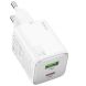 Сетевое зарядное устройство Hoco N41 PD20W+QC3.0 + кабель Type-C to Lightning - White (346183W). Фото 3 из 6