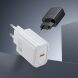 Сетевое зарядное устройство Hoco N62 PD30W (Type-C) + кабель Type-C to Type-C - Black (960200B). Фото 5 из 6