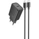 Сетевое зарядное устройство Hoco N62 PD30W (Type-C) + кабель Type-C to Type-C - Black (960200B). Фото 1 из 6