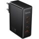 Мережевий зарядний пристрій Hoco N85 GaN 100W (3Type-C + USB) - Black (996002B). Фото 1 з 9