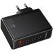 Мережевий зарядний пристрій Hoco N85 GaN 100W (3Type-C + USB) - Black (996002B). Фото 6 з 9