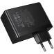 Мережевий зарядний пристрій Hoco N85 GaN 100W (3Type-C + USB) - Black (996002B). Фото 4 з 9