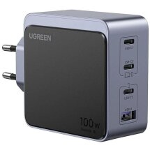 Сетевое зарядное устройство UGREEN X565 Nexode Air GaN 100W 3Type-C + USB (35043) - Space Gray: фото 1 из 8