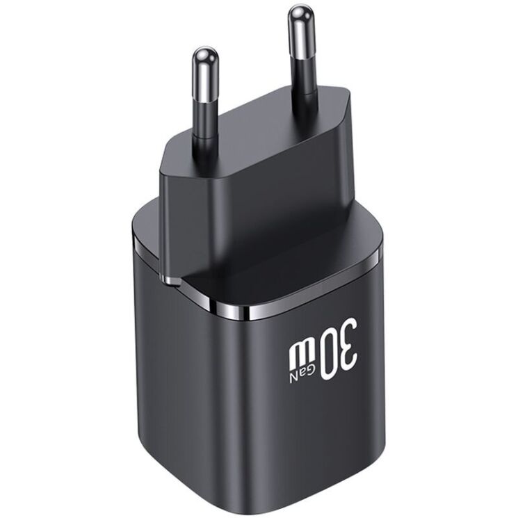 Сетевое зарядное устройство USAMS US-CC254 GaN 30W (USB + Type-C) - Black: фото 3 из 17