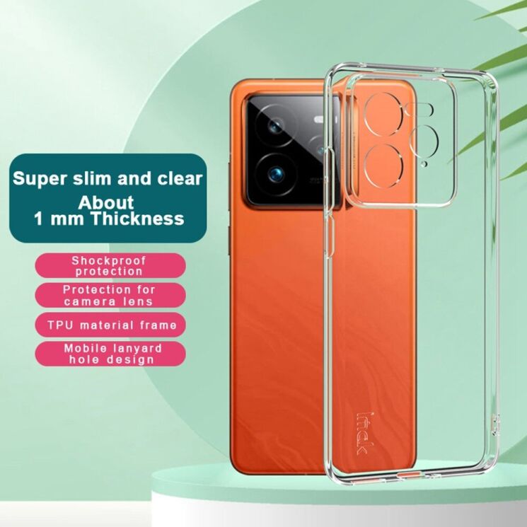 Силиконовый чехол IMAK UX-5 Series для Realme GT 7 Pro - Transparent: фото 4 из 11
