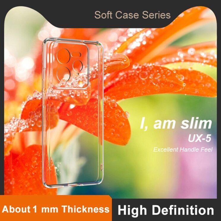 Силиконовый чехол IMAK UX-5 Series для Realme GT 7 Pro - Transparent: фото 5 из 11