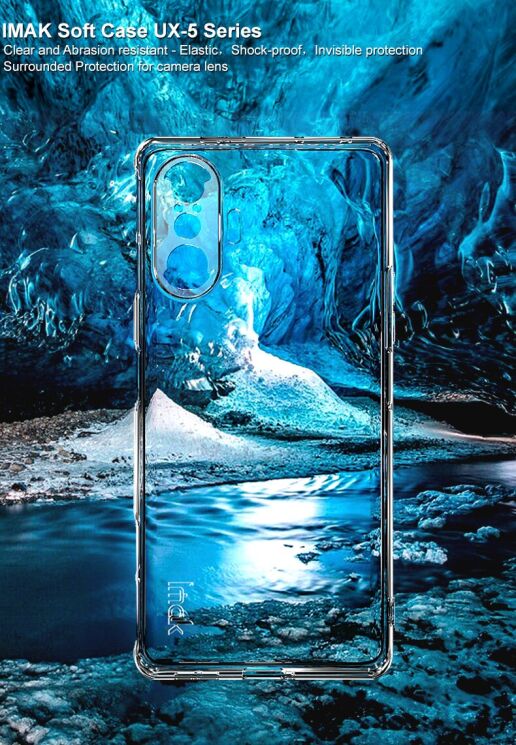 Силиконовый чехол IMAK UX-5 Series для Xiaomi Redmi K40 Gaming / Poco F3 GT - Transparent: фото 4 из 14