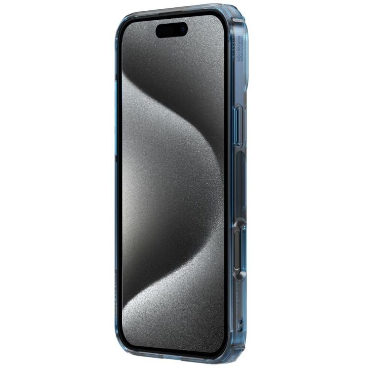 Силиконовый чехол NILLKIN Nature TPU Pro Magnetic для Apple iPhone 16 Pro - Blue: фото 5 из 14