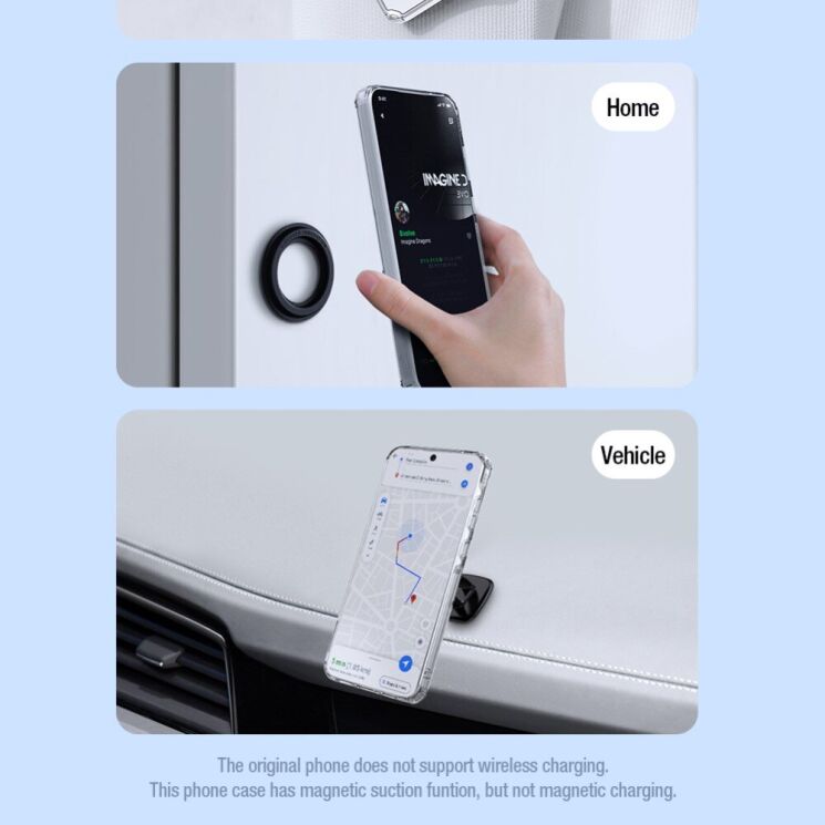 Силиконовый чехол NILLKIN Nature TPU Pro Magnetic для Samsung Galaxy A55 (A556) - Transparent: фото 8 из 19