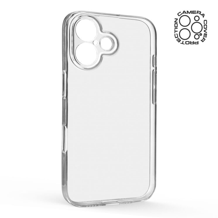Силиконовый (TPU) чехол ArmorStandart Air Series для Apple iPhone 16 - Clear: фото 3 из 6