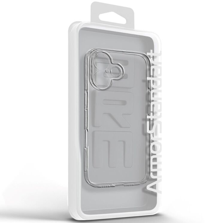 Силиконовый (TPU) чехол ArmorStandart Air Series для Apple iPhone 16 - Clear: фото 2 из 6