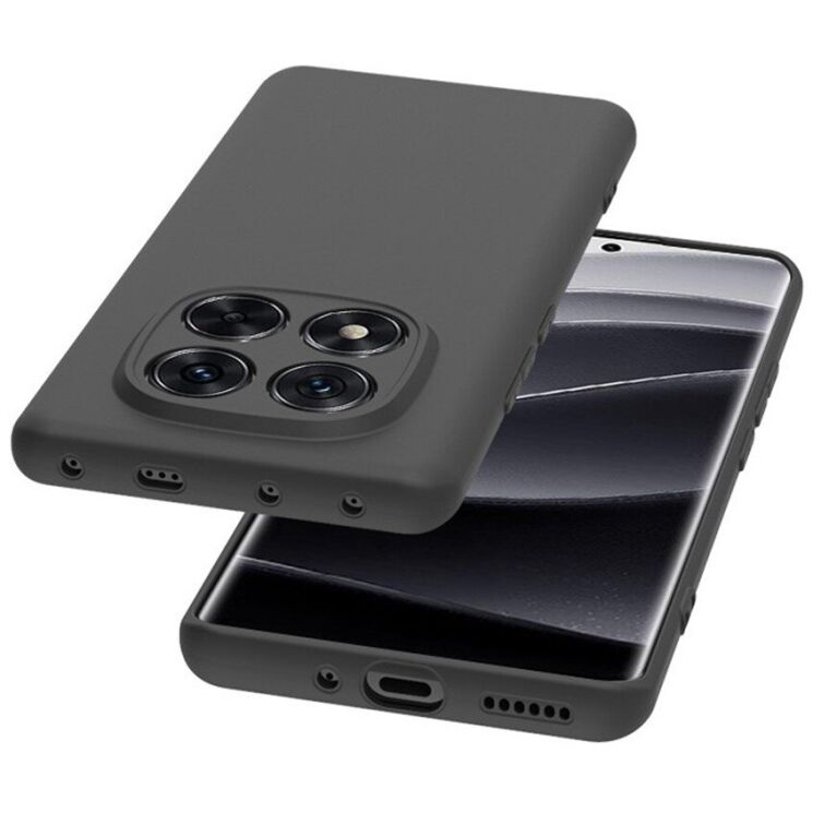 Силиконовый (TPU) чехол Deexe Matte Case для Xiaomi Redmi Note 15 (4G/5G) / Poco M8 - Black: фото 3 из 4