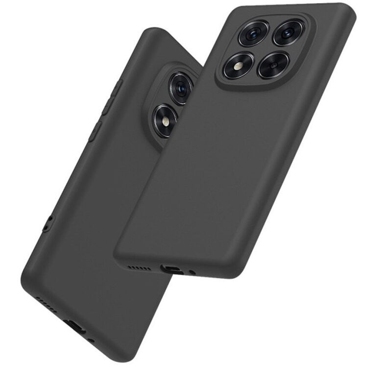 Силиконовый (TPU) чехол Deexe Matte Case для Xiaomi Redmi Note 15 (4G/5G) / Poco M8 - Black: фото 2 из 4