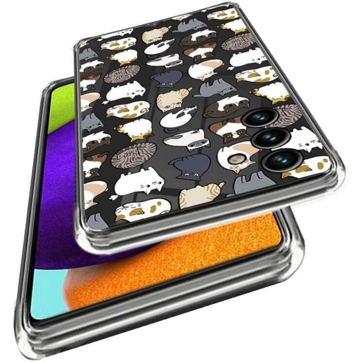 Силиконовый (TPU) чехол Deexe Pretty Glossy для Samsung Galaxy A25 (A256) - Cats: фото 2 из 3