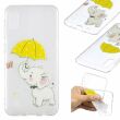 Силиконовый (TPU) чехол Deexe Pretty Glossy для Samsung Galaxy M10 (M105) - Elephant Holding an Umbrella (215707C)