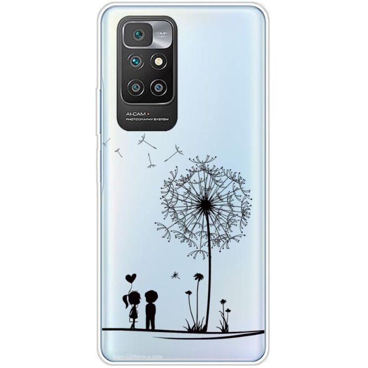 Силиконовый (TPU) чехол Deexe Pretty Glossy для Xiaomi Redmi 10 / 10 (2022) / 10 Prime - Dandelion: фото 1 из 4