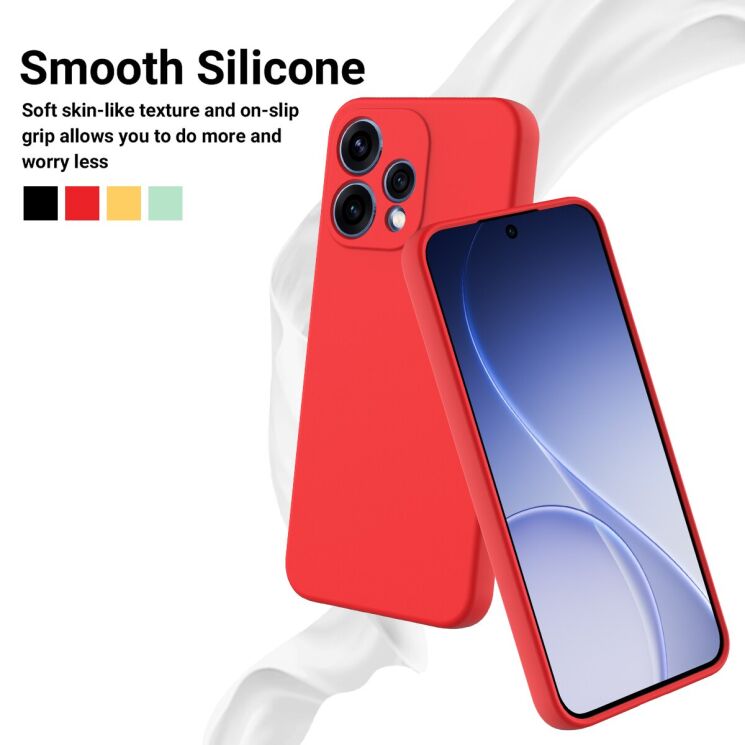 Силиконовый (TPU) чехол Deexe Silicone Case для OPPO Reno 15 - Black: фото 4 из 9