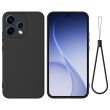 Силиконовый (TPU) чехол Deexe Silicone Case для OPPO Reno 15 - Black (405714B)