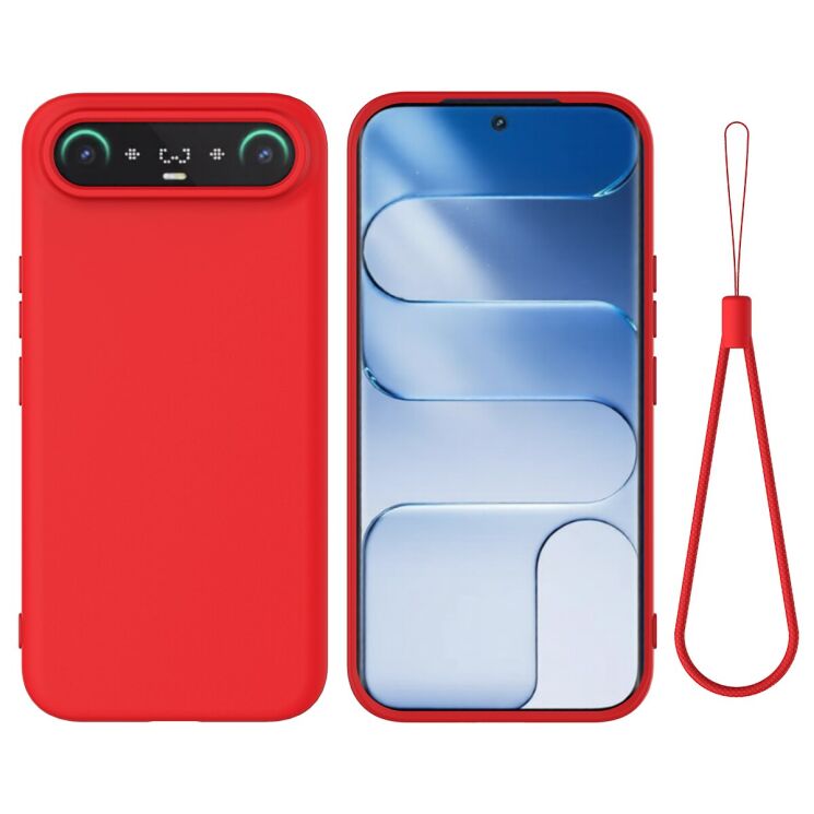 Силіконовий (TPU) чохол Deexe Silicone Case для TECNO Camon Slim - Red: фото 1 з 9