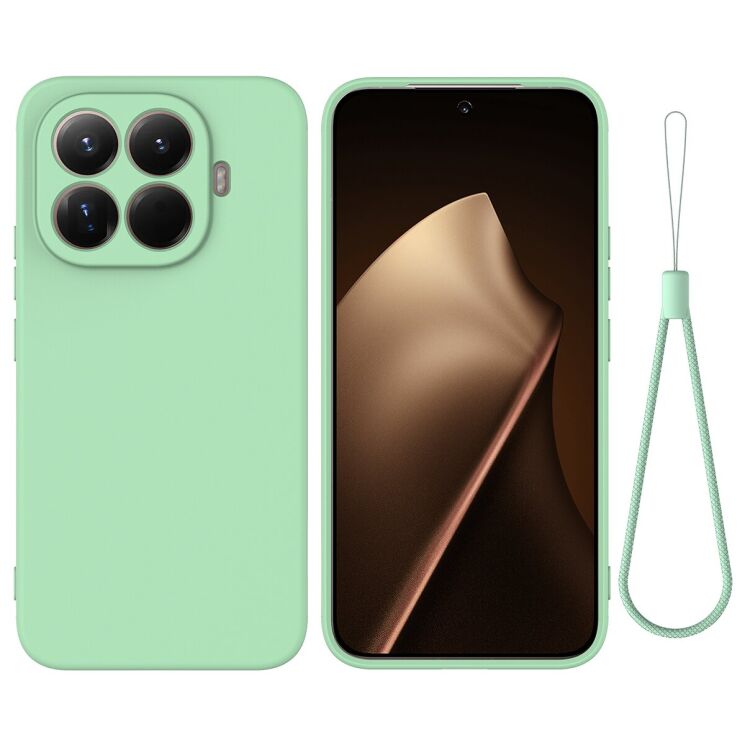 Силиконовый (TPU) чехол Deexe Silicone Case для Xiaomi 15T Pro - Green: фото 1 из 9