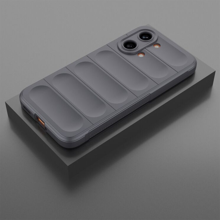 Силиконовый (TPU) чехол Deexe Terra Case для Xiaomi Poco X8 Pro Max - Dark Grey: фото 2 из 4