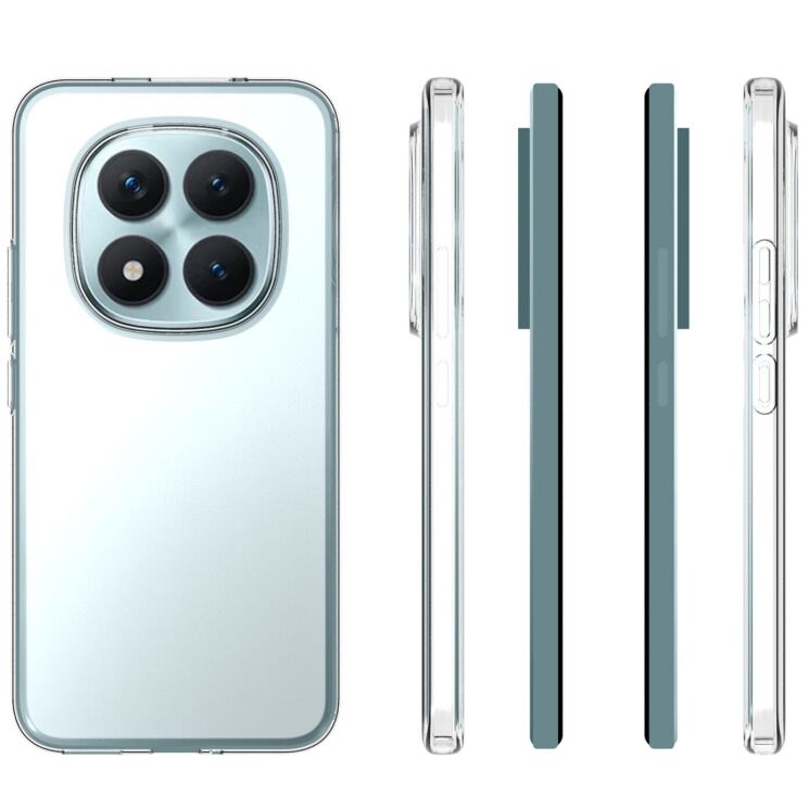 Силиконовый (TPU) чехол Deexe UltraThin для Xiaomi Redmi Note 15 Pro Plus / Poco M8 Pro 5G - Transparent: фото 5 из 5