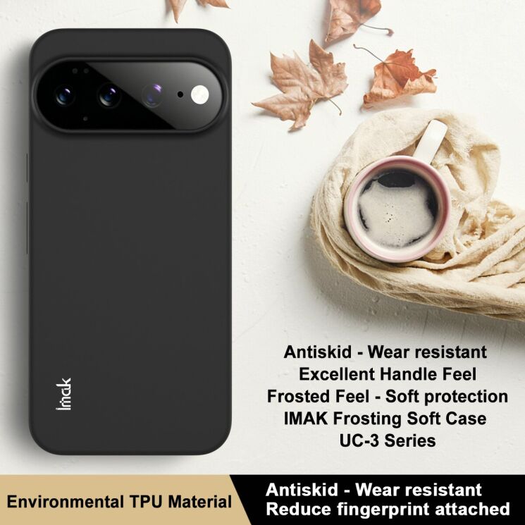 Силиконовый (TPU) чехол IMAK UC-3 Series для Google Pixel 11 Pro XL - Black: фото 3 из 7
