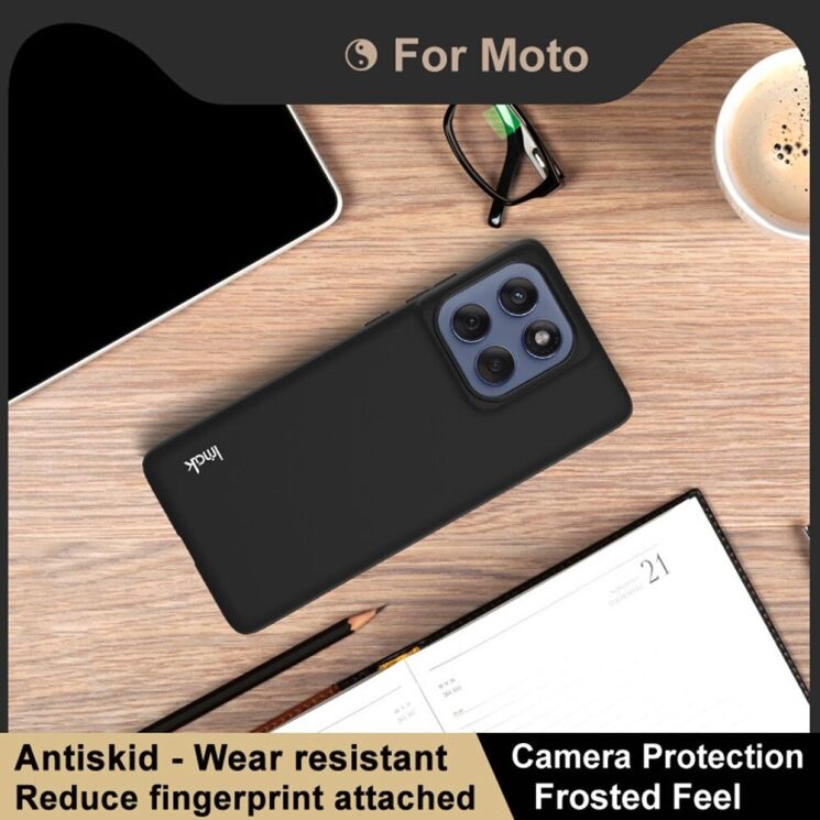 Силиконовый (TPU) чехол IMAK UC-3 Series для Motorola Edge 60 / Edge 60 Fusion - Black: фото 8 из 10