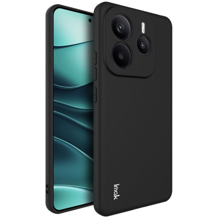 Силиконовый (TPU) чехол IMAK UC-3 Series для Xiaomi Redmi Note 14 5G - Black: фото 1 из 11